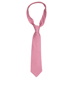 Salvatore Ferragamo All Over Print Tie, Silk, Pink, MII, 3*